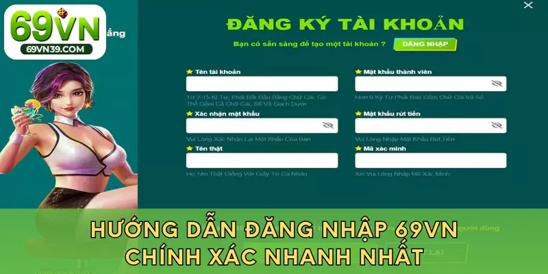 Hướng dẫn đăng nhập 69VN chính xác nhanh nhất